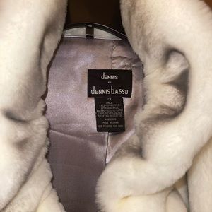 Stunning and luxurious Dennis basso faux fur coat Fully lined in satin.